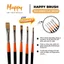 Cọ Vẽ Màu Nước Happy Series 1845 - Đầu Tròn và Đầu Set - Nhiều Size Khác Nhau