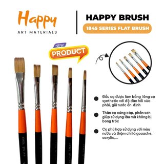 [Hỏa tốc HCM] Cọ Vẽ Màu Nước Happy Series 1845 - Đầu Tròn và Đầu Set - Nhiều Size Khác Nhau