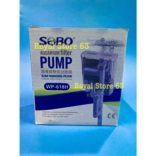 Lọc Thác Sobo Wp 618h cho bể cá mini 5w (Có lọc váng)