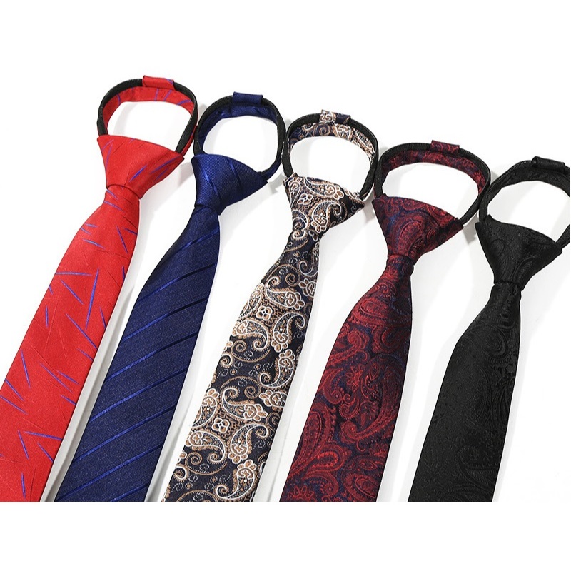 Cavat nam nhiều màu bản nhỏ 6cm thắt sẵn khóa kéo tiện lợi, Cravat Hàn ...