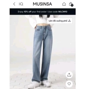 Quần jean suông Musinsa* dư xịn