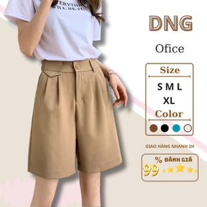 Quần Rộng ỐNG lửng Nữ Đẹp Lưng Cạp Cao,Quần Đùi Ống Đứng Ngố Ngắn Đi Bộ Đi Chơi Cao Cấp Hàn Quốc Màu đen NÂU BE-DNG