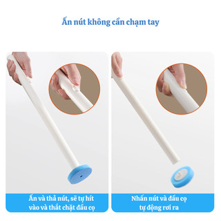 Bộ cọ vệ sinh dùng một lần nâng cấp ECO, Cọ chà toilet xoay 360 độ thế hệ mới kèm 8 đầu cọ thay thế