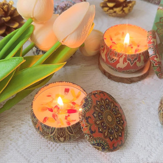 Nến Sáp Thơm Thư Giãn Dịu Nhẹ Không Khói Tinh Dầu Thiên Nhiên Phong Cách Hoa Khô Thảo Mộc 88485