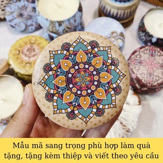 Nến Sáp Thơm Thư Giãn Dịu Nhẹ Không Khói Tinh Dầu Thiên Nhiên Phong Cách Hoa Khô Thảo Mộc 88485