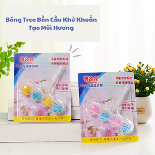 Viên Bóng Treo Bồn Cầu Sạch Khuẩn Thơm Mát, Vỉ 4 Viên Sủi Vệ Sinh Khử Mùi 88480