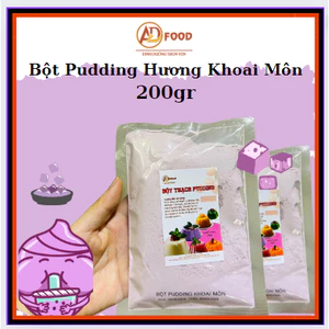 Túi 200gr Bột thạch pudding hương khoai môn ngon ngon