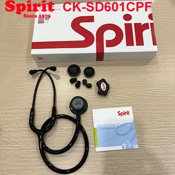 Ống nghe y tế Spirit CK-SD601CPF, có 2 màng nghe, 2 chuông nghe