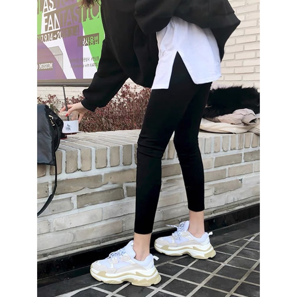 Quần Legging Dài Bigsize Chất Liệu Umi Hàn Co Dãn Phối Được Với Nhiều Loại Áo MÃ QXO
