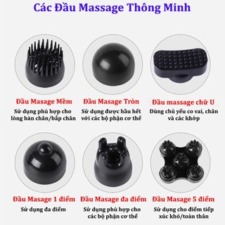 Máy Massage Đấm Lưng Cầm Tay Rulax 6 Đầu Phiên Bản Tiếng Việt Chính Hãng Rulax | Bảo Hành 12 Tháng |