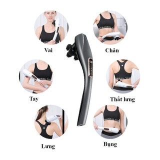 Máy Massage Đấm Lưng Cầm Tay Rulax 6 Đầu Phiên Bản Tiếng Việt Chính Hãng Rulax | Bảo Hành 12 Tháng |