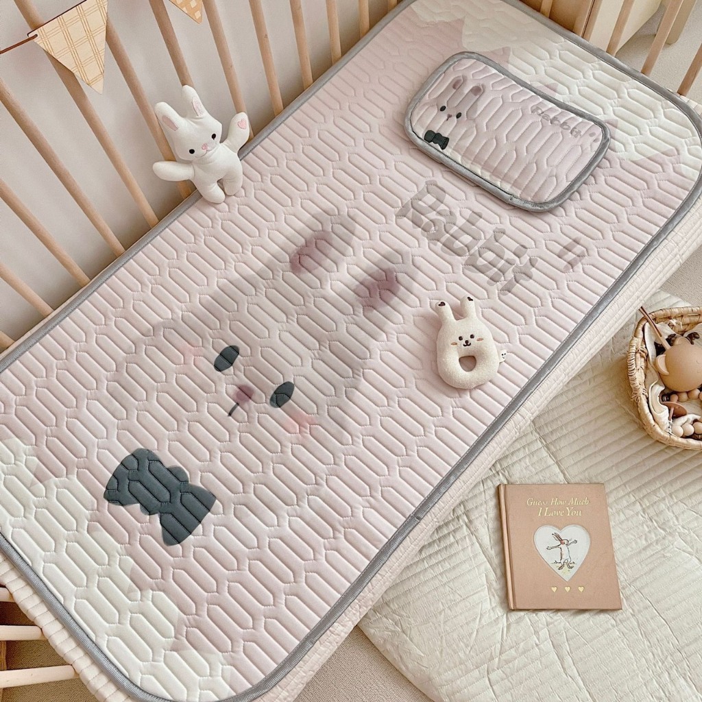 [Ruột gối vỏ hạt Kiều Mạch] 60x120cm Sét chiếu điều hòa Hàn Cao Cấp, kèm gối thơm, nằm nôi cũi nằm mát cho bé DTA01