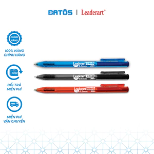 Hộp 20 bút bi 0.5 LeaderArt UNID, siêu êm mượt chống mỏi tay, mực semigel B001