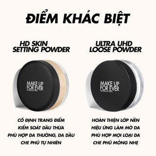 Phấn phủ dạng bột dành cho da dầu HD SKIN Setting Powder BTG 7g - MAKE UP FOR EVER - Độc quyền online