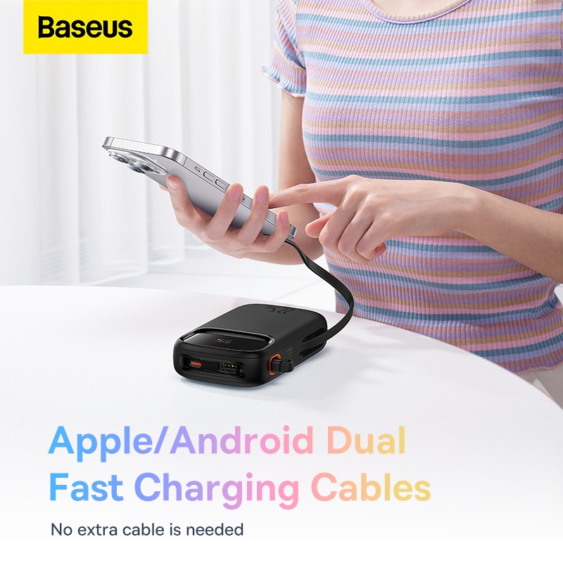 Ảnh Pin sạc Dự Phòng Baseus Qpow2 20000mAh PD 22.5W Hai Cổng Tiện Dụng Cho Series iP Samsung Điện Thoại 2