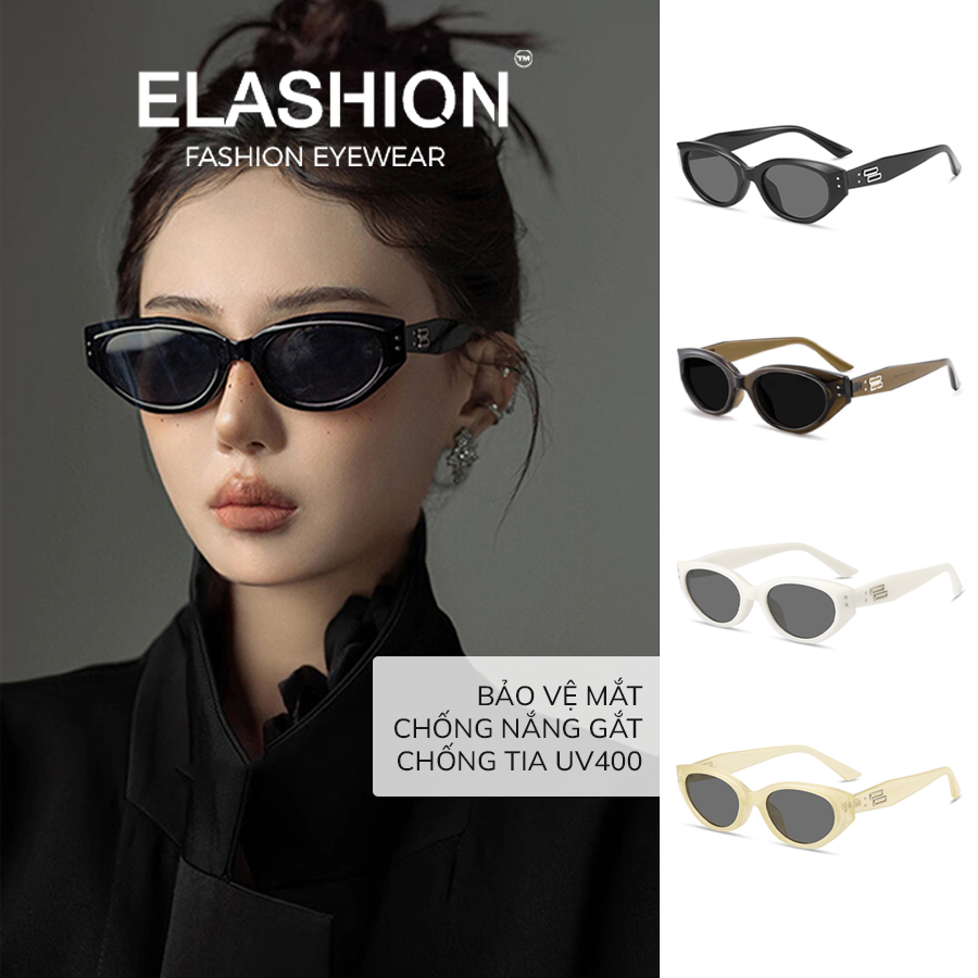 Kính râm dáng mắt mèo ELASHION hot trend, kính nam nữ chống tia UV400 ...