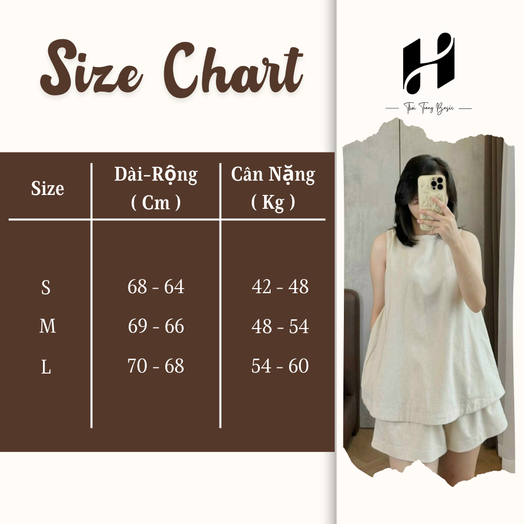 Set bộ đồ nữ linen xẻ lưng cúc bọc mềm mại, bộ đùi áo sát nách đi chơi đi biển thời trang H Store