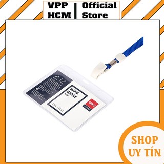 [Hoả Tốc] 2 Bộ Thẻ đeo ngang 105*70mm kèm dây Deli E5756