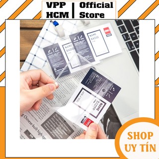[Hoả Tốc] 2 Bộ Thẻ đeo ngang 105*70mm kèm dây Deli E5756