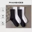 Tất vớ cổ cao dài Basic Trơn thời trang unisex nam nữ