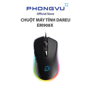 Chuột máy tính DAREU EM908X Black Optical switch (Bảo hành 24 tháng)