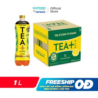 [SALE 15.7] Thùng 12 Chai Trà Ô long Tea+ Vị Chanh (1000ml/chai)