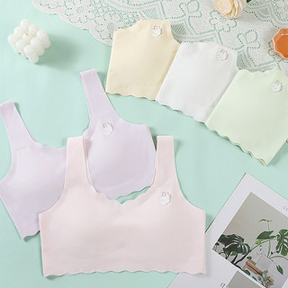 Áo Lót Cho Bé Gái Su Không Đường May Có Kèm Mút, Áo Ngực Nữ Sinh Mềm Mịn Thoáng Mát King Shop A-741