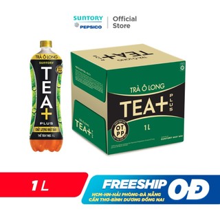 [SALE 15.7] Thùng 12 Chai Trà Ô long Tea+ (1000ml/chai)