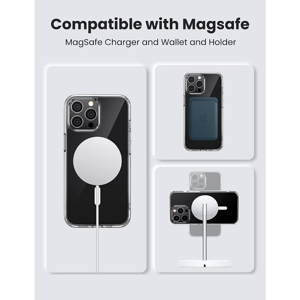 Ảnh Ốp điện thoại trong suốt nhựa cứng P88 KOLEAD sạc từ tính iphone xsmax 11 12 13 14 15 16 pro plus promax 4