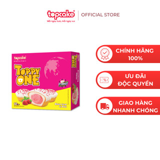 Bánh cupcake TOPPY ONE - Nhân kem dâu 360g