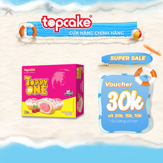 Bánh cupcake TOPPY ONE - Nhân kem dâu 360g