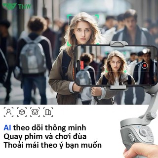 TNW M01 Gimbal chống rung điện thoại gọn nhẹ theo dõi khuôn mặt,Gimbal chống rung điện thoại 3 trục