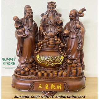 Tượng Tam đa, Phúc Lộc Thọ, Tam tinh, Tượng phong thủy, Decor Trang trí nhà cửa, Quà tặng ý nghĩa - SUNNY