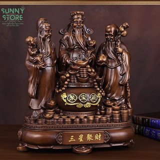 Tượng Tam đa, Phúc Lộc Thọ, Tam tinh, Tượng phong thủy, Decor Trang trí nhà cửa, Quà tặng ý nghĩa - SUNNY