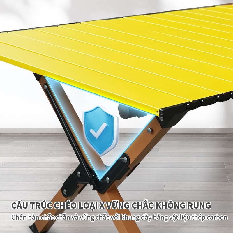 ICON Bàn Camping Dã Ngoại Gấp Gọn hợp kim cacbon sơn tĩnh điện , độ bền cao DCP3