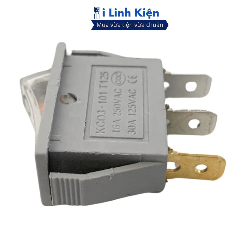 Công tắc bập bênh 3 chân KCD3 5000W 31x14mm chính hãng đảm bảo chất lượng ilinhkien.