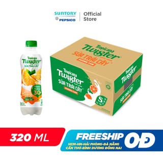 [SALE 15.7] Thùng 24 Chai Sữa Trái Cây Hương Cam Twister (320ml/chai)