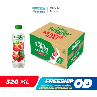[SALE 15.7] Thùng 24 Chai Sữa Trái Cây Hương Dâu Twister (320ml/chai)