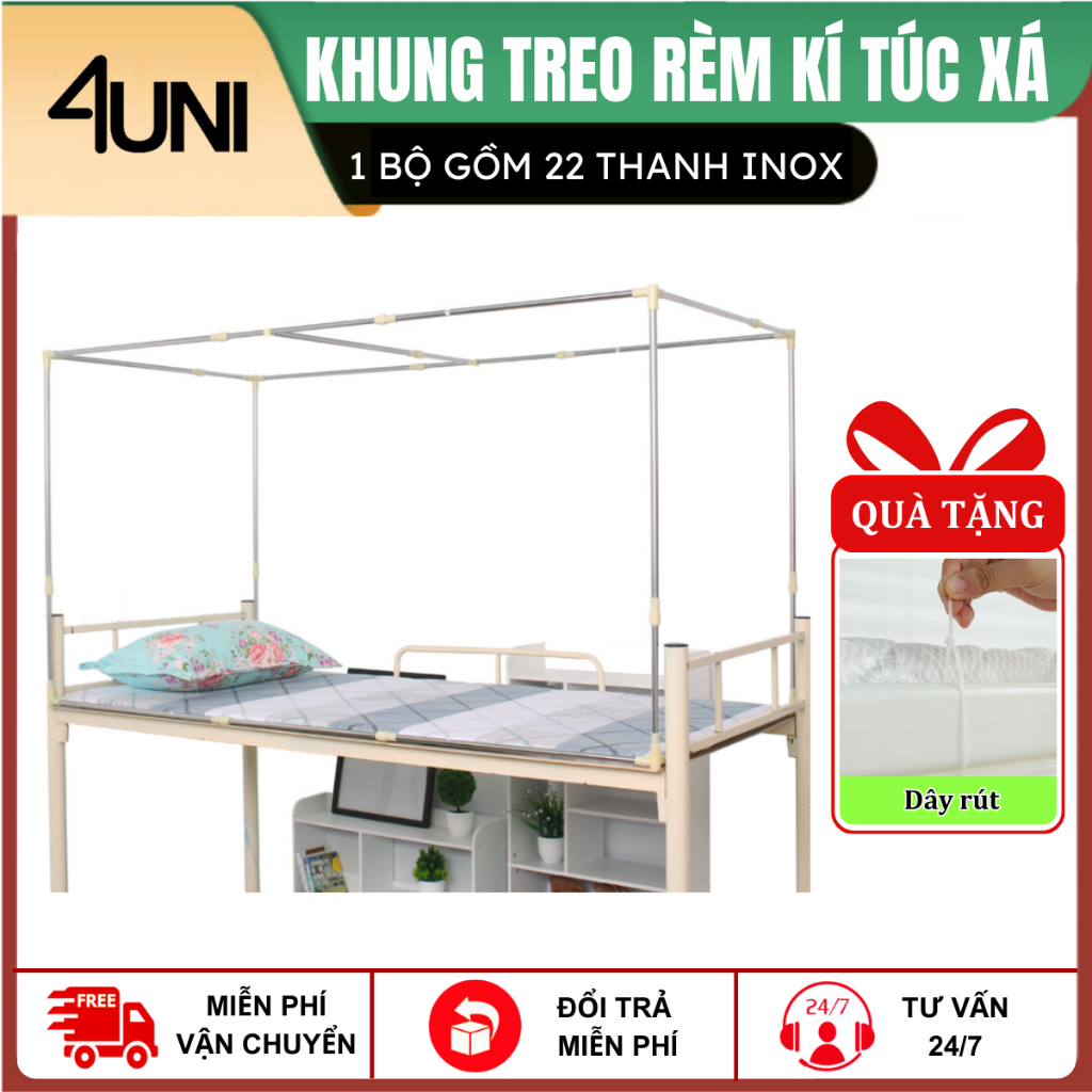 Khung giường tầng ký túc xá , khung treo rèm ,màn giường tầng ký túc xá ...