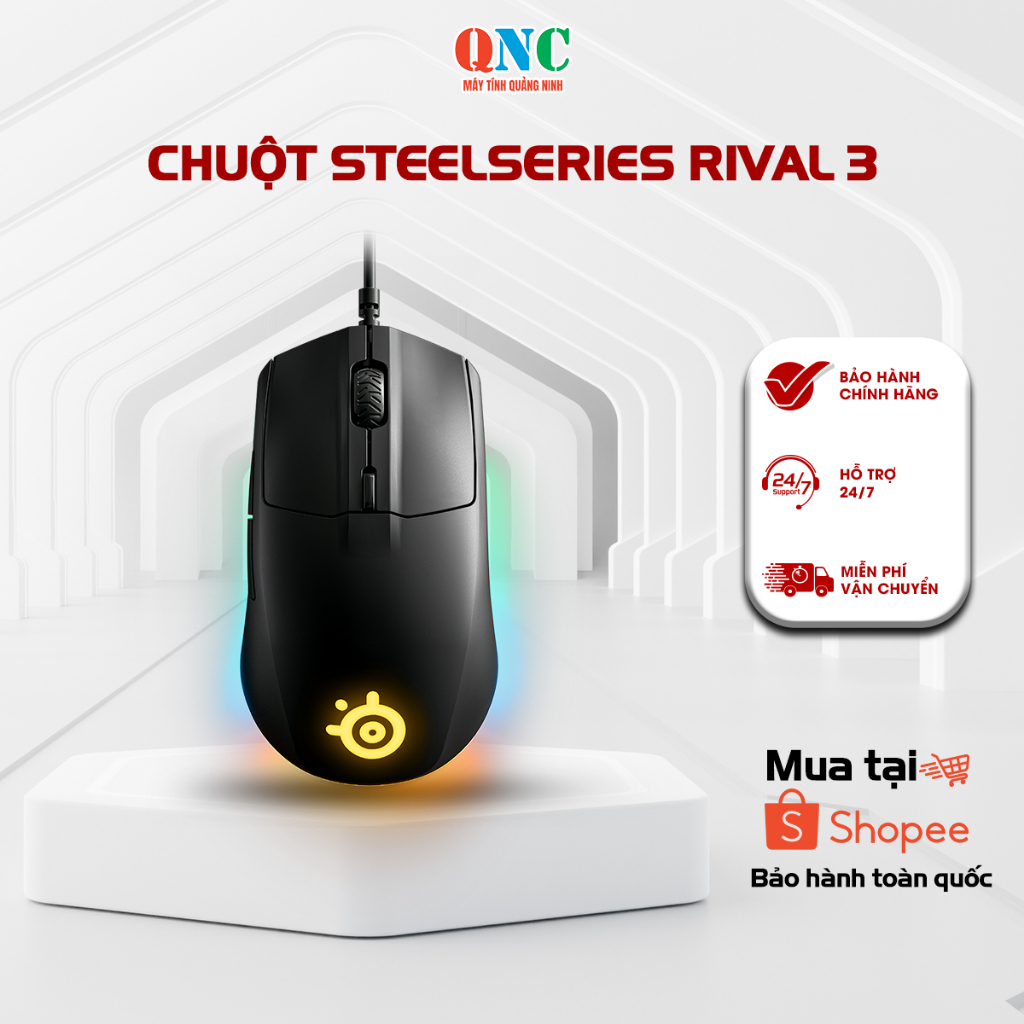Chuột Steelseries Rival 3 - Hàng chính hãng - Bảo hành 12 tháng ...