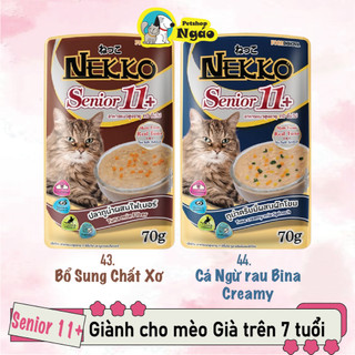 Pate Nekko Cho Mèo 38 Vị – 70g - Thức Ăn Ướt Thơm Ngon, Dinh Dưỡng Đầy Đủ_ Nekko Gói Lẻ __
