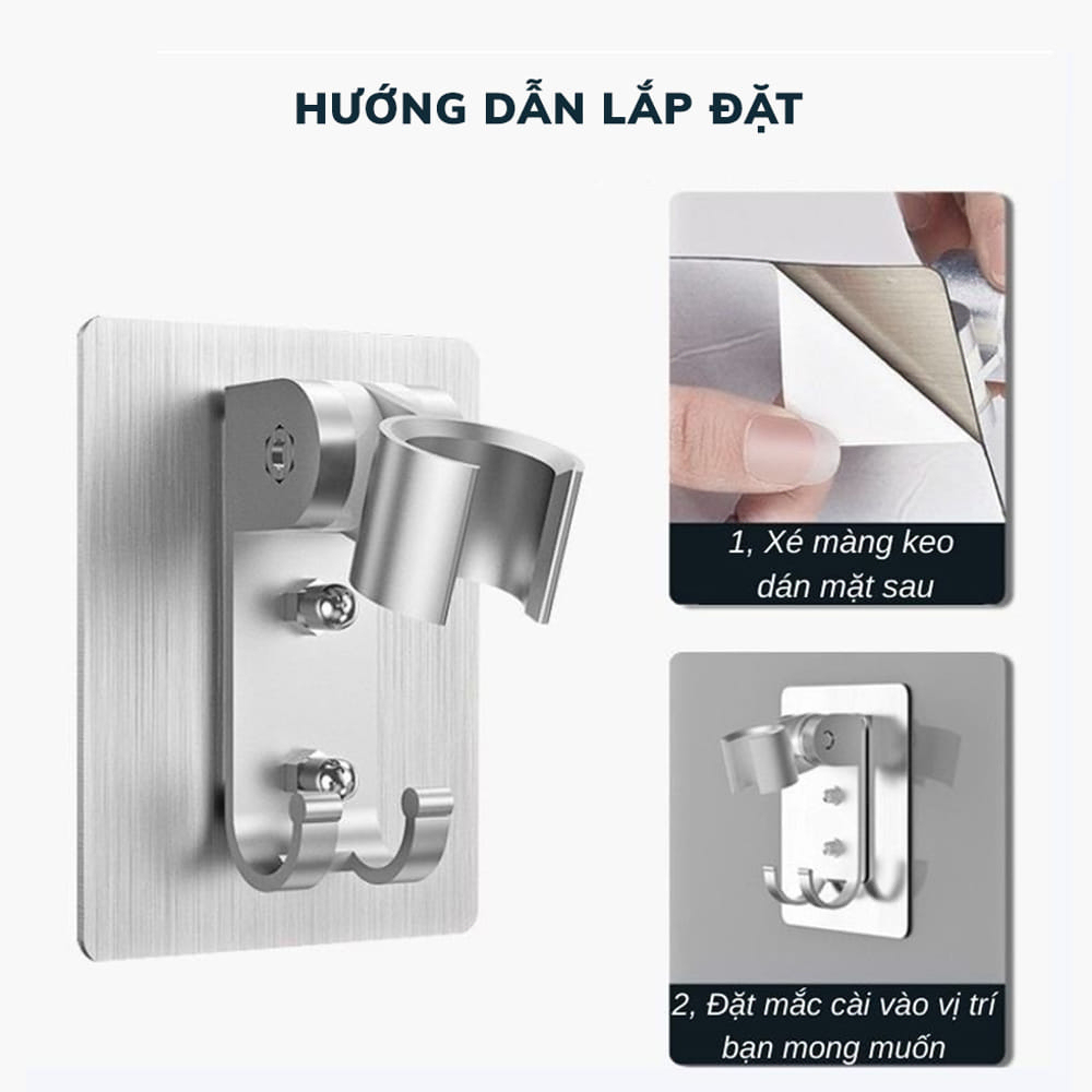 Vòi Hoa Sen, Vòi Nhà Tắm Tăng Áp Lực Nước Chất Liệu Mạ Inox Chống Gỉ Tay Cầm Đen Nhám 4 Chế Độ Xả Nước Tặng Kèm Dây 1,5m | BigBuy360 - bigbuy360.vn