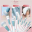 Bộ cọ trang điểm cá nhân gồm 12 cọ lông siêu mềm mượt đi kèm túi đựng hoặc ống cắm siêu đẹp, dụng cụ trang điểm Sayaa