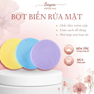 Bông mút, miếng mút nở rửa mặt bọt biển