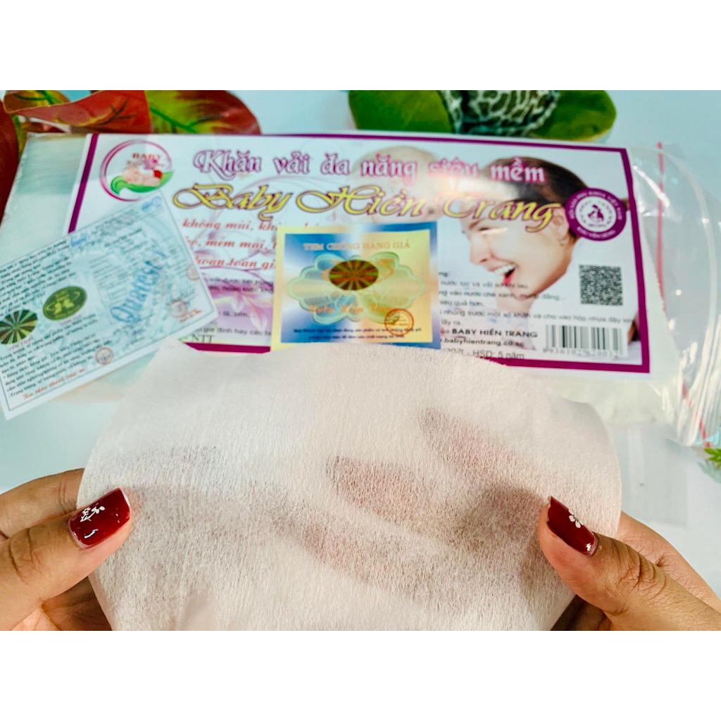 Combo 10 gói Khăn Đa năng Hiền Trang gói 170g - 190g khăn tẩy trang , tiện lợi, dùng cho cả mẹ và bé MZ02 3sbaby cho bé