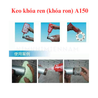 Keo khóa ren/ khóa ron A150 lắp đặt ống PCCC, Ống Dầu, Khí Gas,... thay thế băng tan truyền thống.