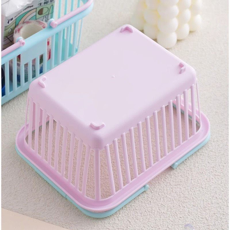 RỔ ĐỂ ĐỒ VĂN PHÒNG PHẨM MÀU PASTEL XINH XẮN