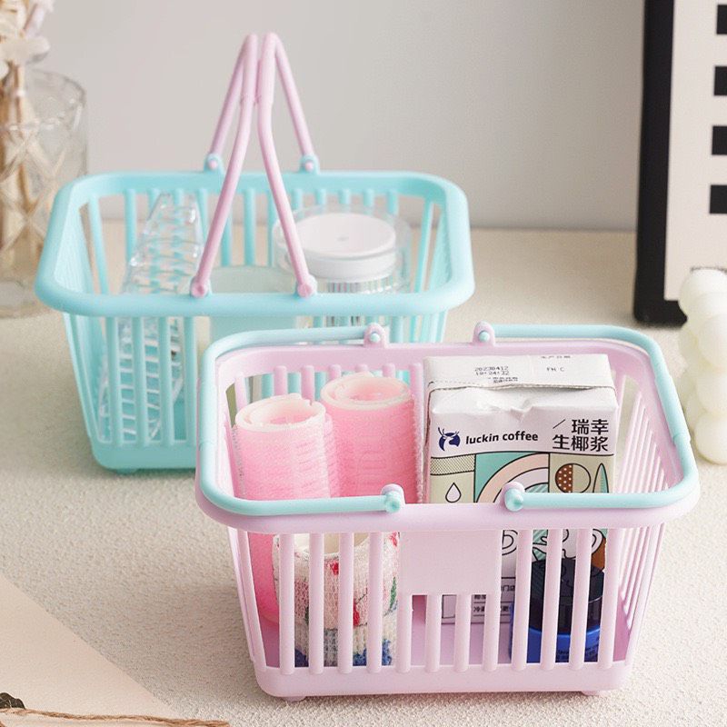RỔ ĐỂ ĐỒ VĂN PHÒNG PHẨM MÀU PASTEL XINH XẮN