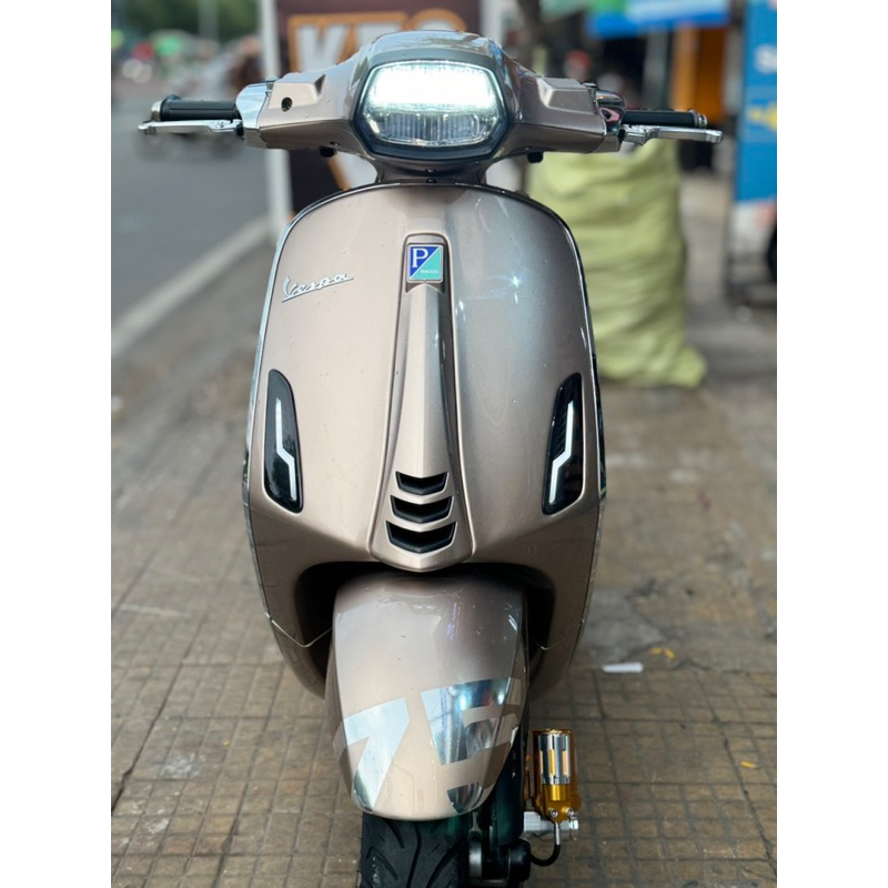 Tem số Vespa Sprint 75 năm decal Crom cao cấp