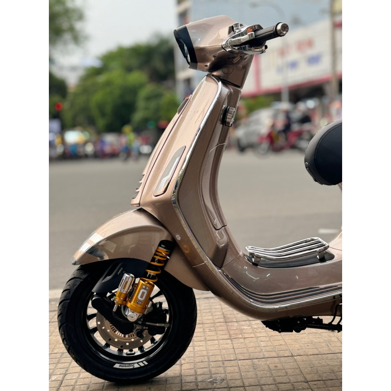 Tem số Vespa Sprint 75 năm decal Crom cao cấp